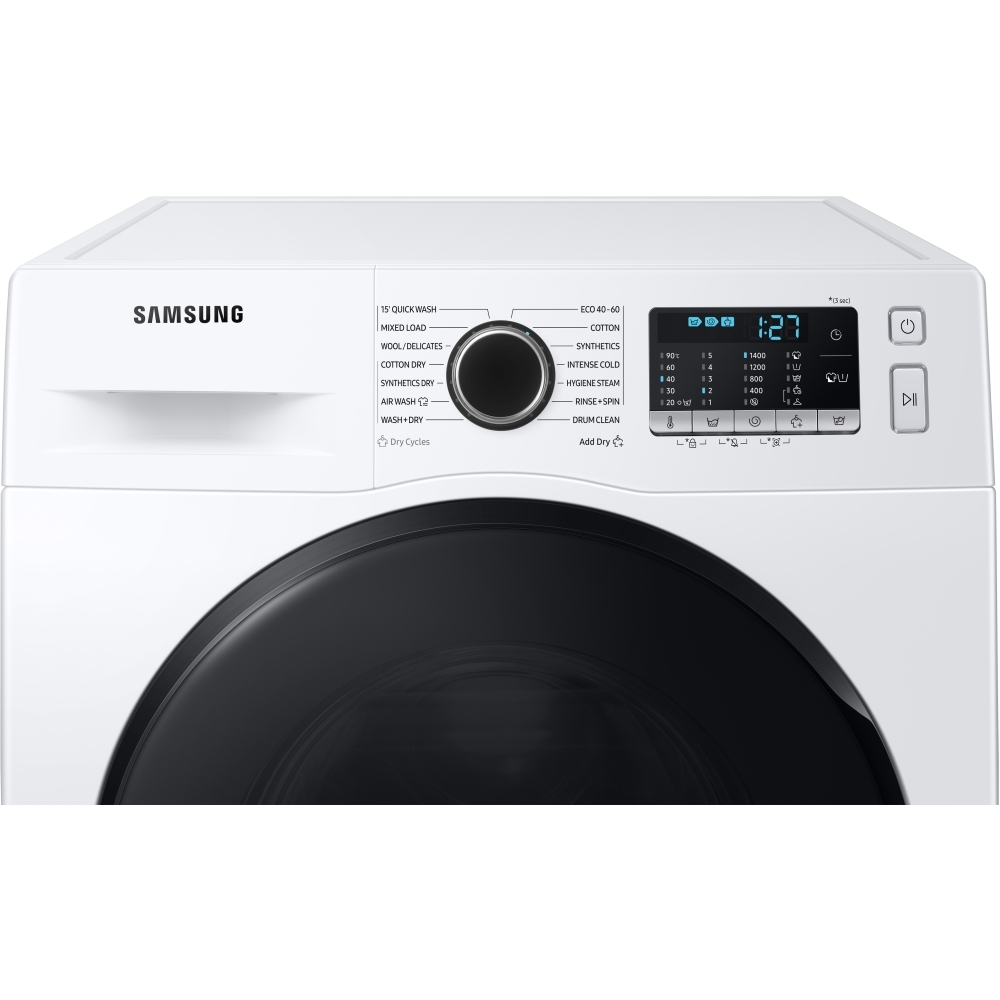 Samsung WD80TA046BE/EU Series 5 ecobubble&trade; Washer Dryer, 8kg/5kg, 1400 Spin, White, E Rated