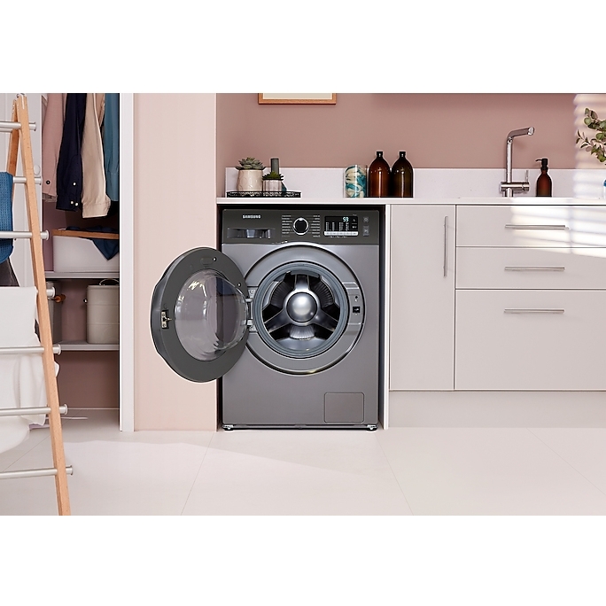 Samsung WD80TA046BX Series 5 Washer Dryer, 8kg/5kg, 1400 Spin, Grey, E Rated