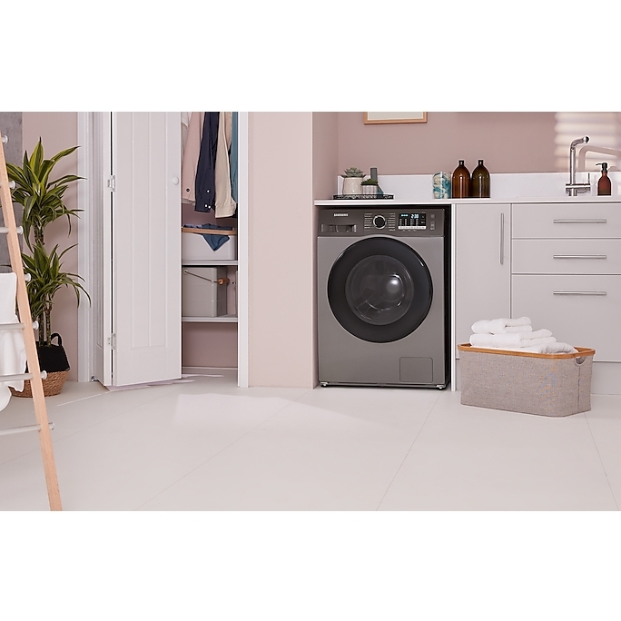 Samsung WD80TA046BX Series 5 Washer Dryer, 8kg/5kg, 1400 Spin, Grey, E Rated