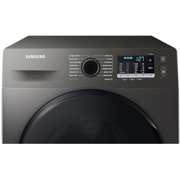Samsung WD80TA046BX Series 5 Washer Dryer, 8kg/5kg, 1400 Spin, Grey, E Rated