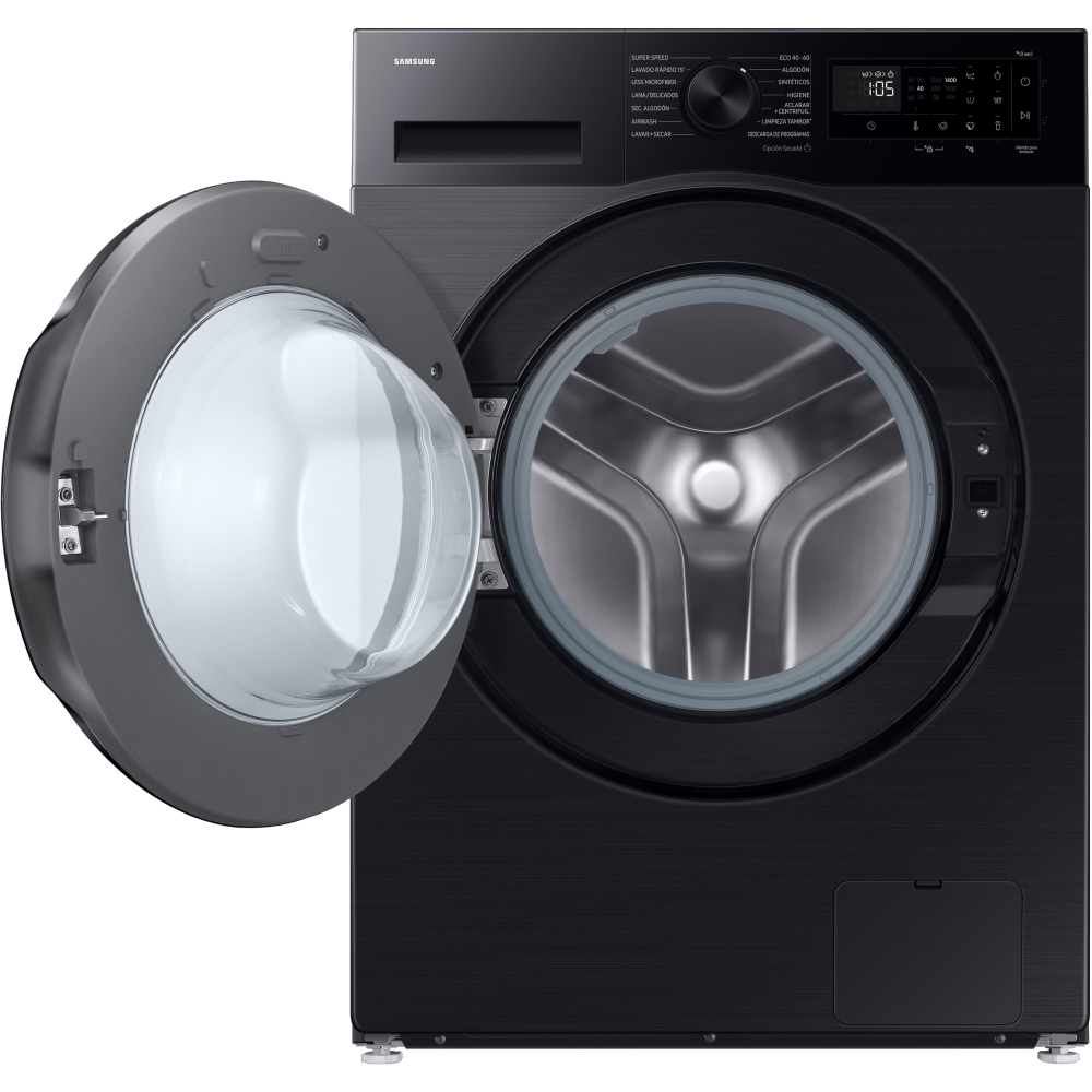 Samsung WD90DG5G34BBEU Series 5 Washer Dryer, 9kg/5kg, 1400 Spin, Black, E Rated