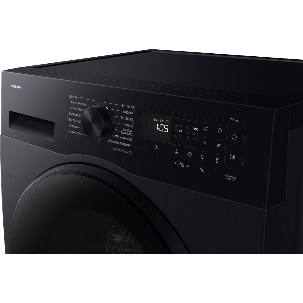 Samsung WD90DG5G34BBEU Series 5 Washer Dryer, 9kg/5kg, 1400 Spin, Black, E Rated