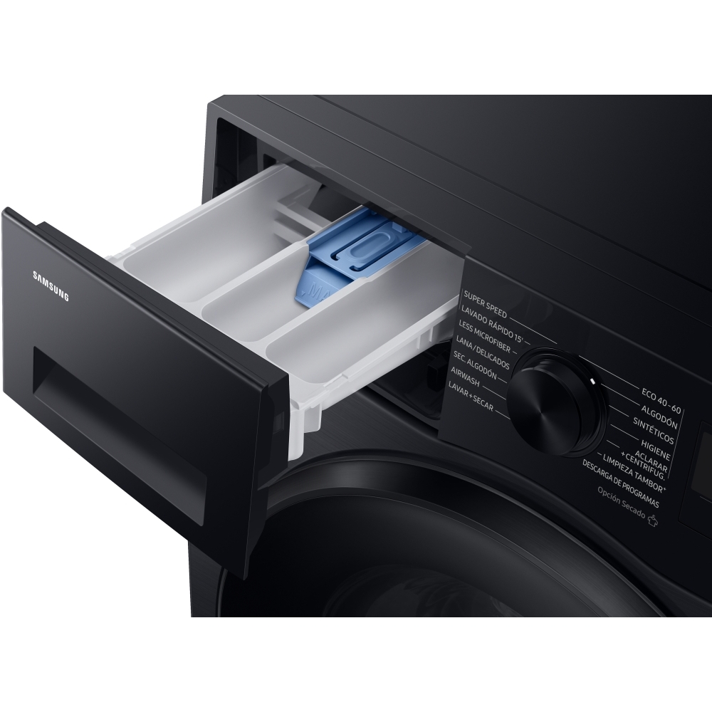 Samsung WD90DG5G34BBEU Series 5 Washer Dryer, 9kg/5kg, 1400 Spin, Black, E Rated