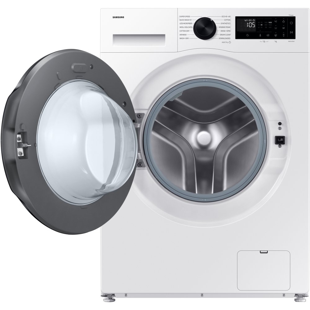 Samsung WD90DG5G34BEEU Series 5 Washer Dryer, 9kg/5kg, 1400 Spin, White, E Rated