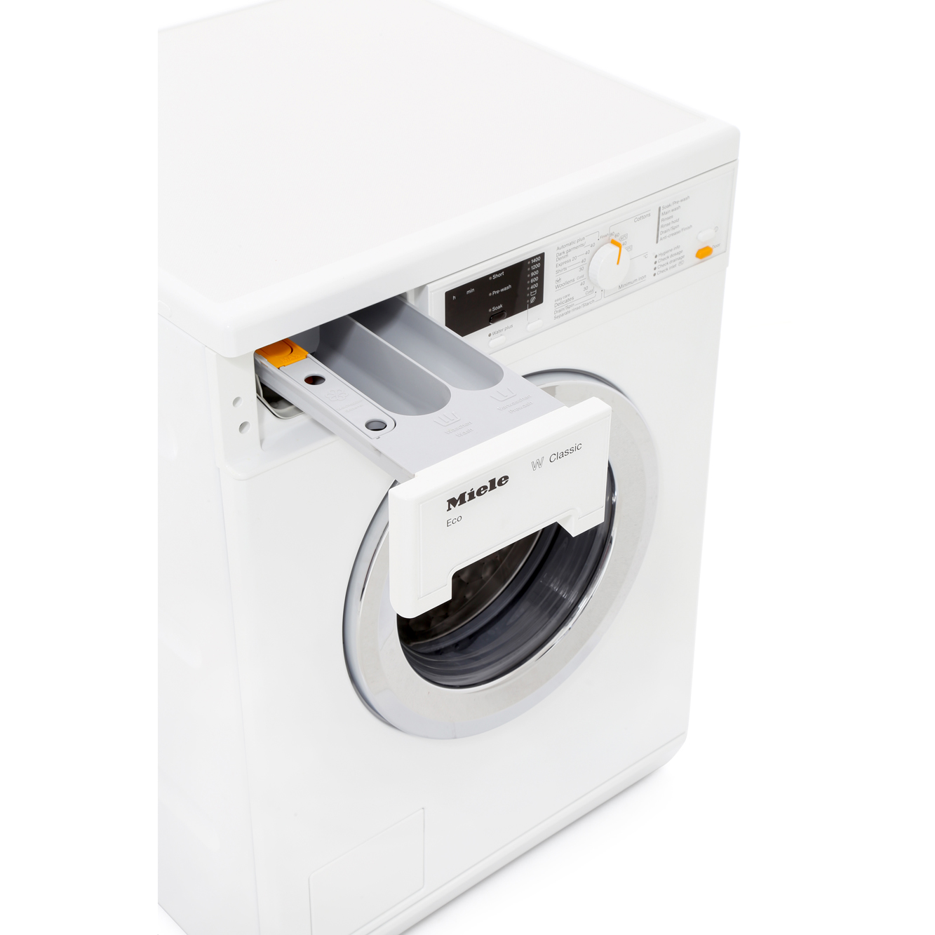 Buy Miele WDA101 Washing Machine Lotus White with Chrome Door Rim