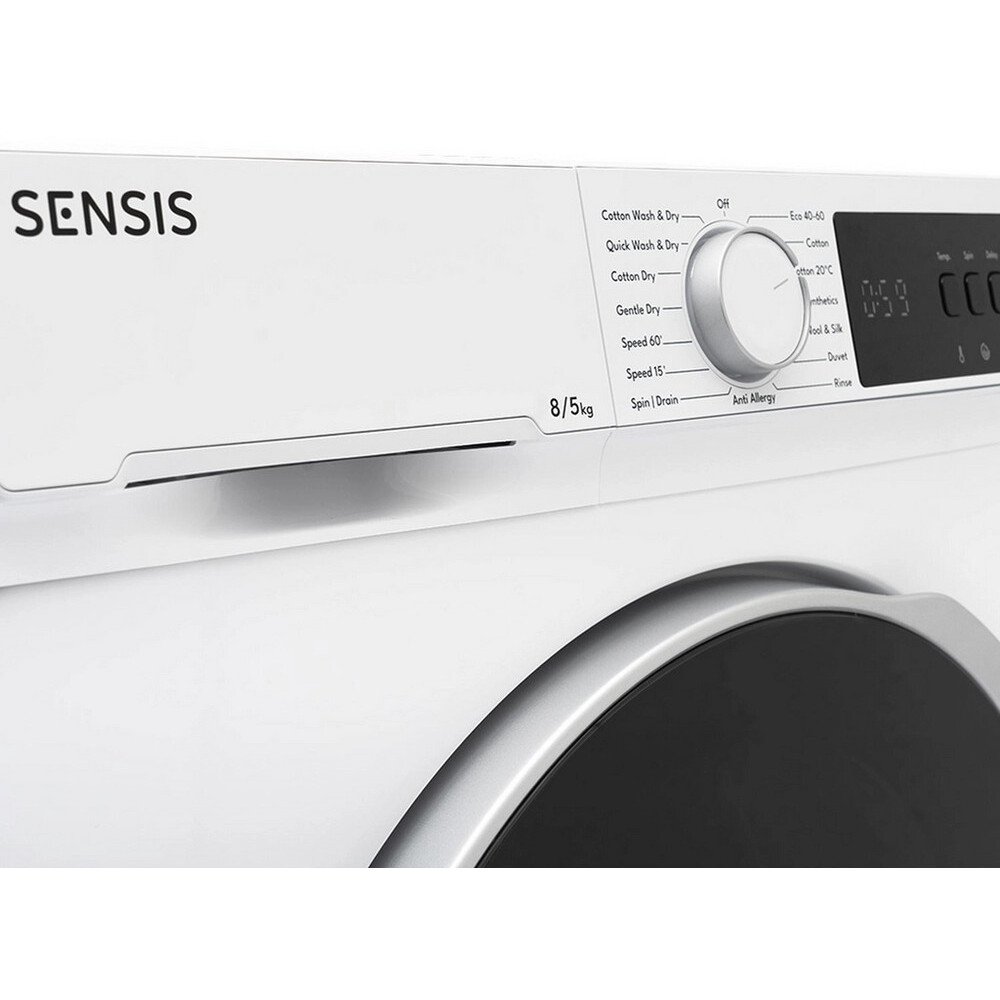 Sensis WDF018514AW Washer Dryer, 8kg/5kg, 1400 Spin, White, E Rated