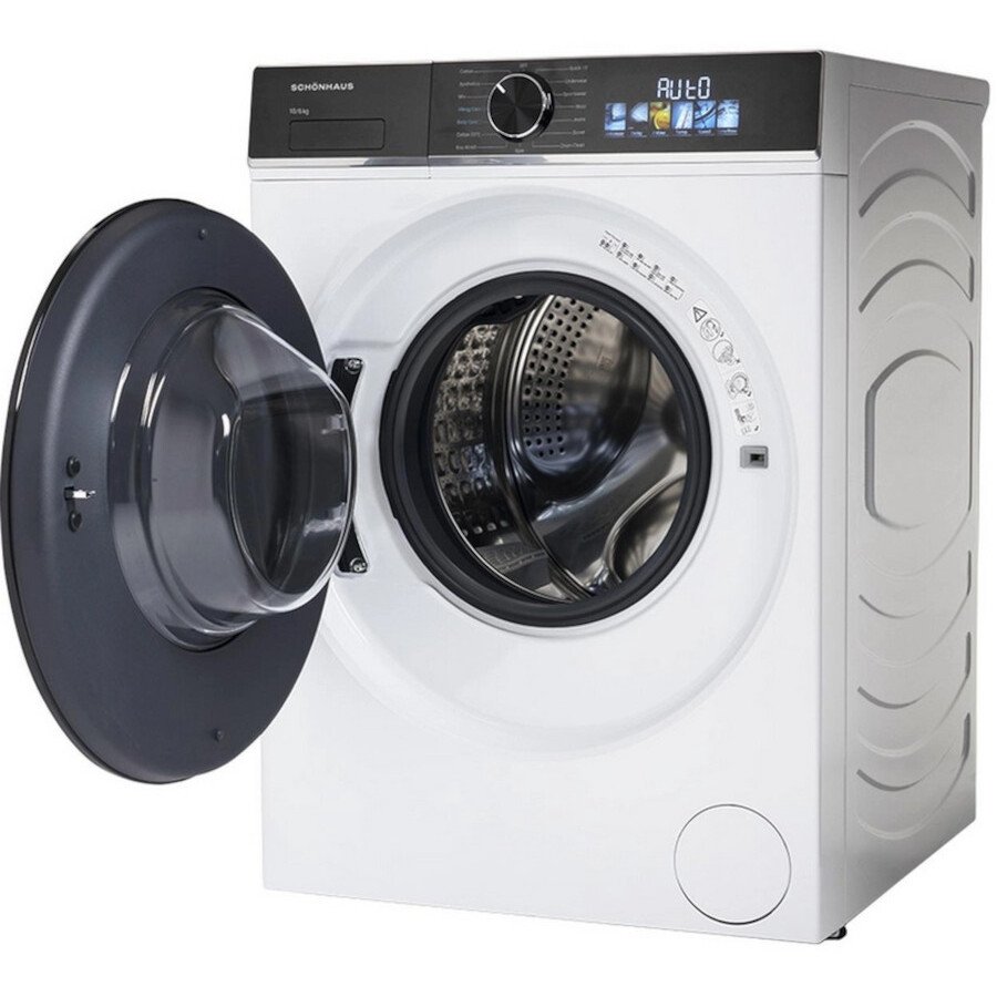 Schonhaus WDSF0110614AW Washer Dryer, 10kg/6kg, 1400 Spin, White, D Rated