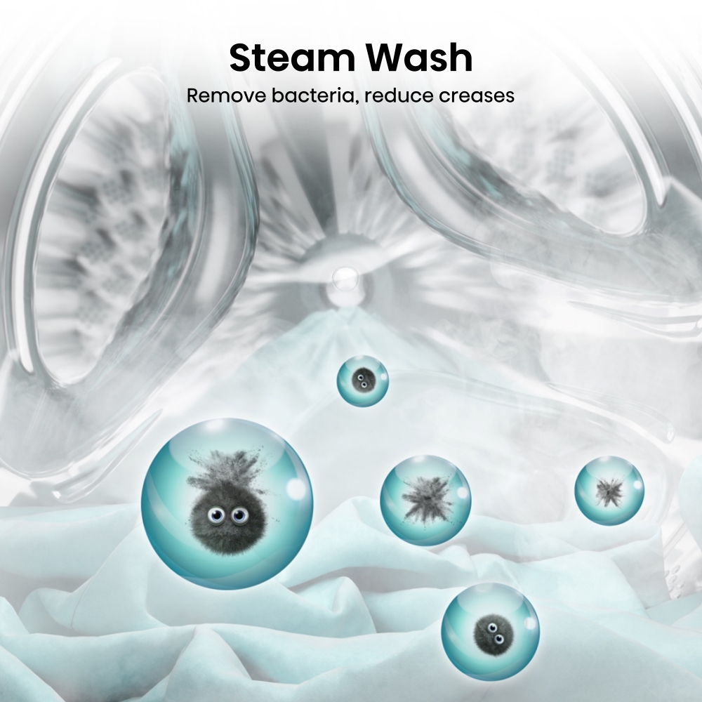 Hisense WF1Q8041BW Washing Machine, 8kg, 1400 Spin, White, A Rated