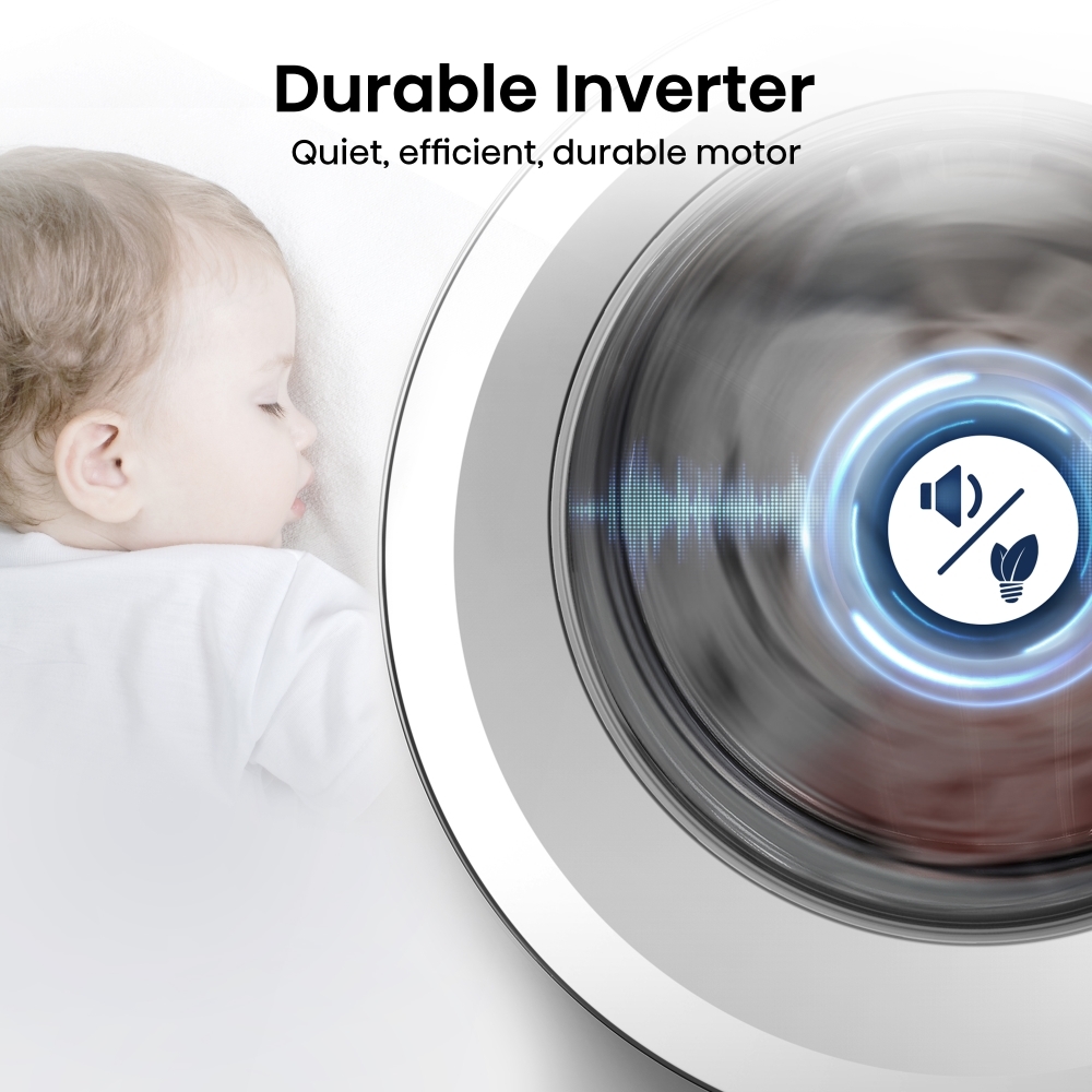 Hisense WF3M841BWI Integrated Washing Machine, 8kg, 1400 Spin, White, A Rated