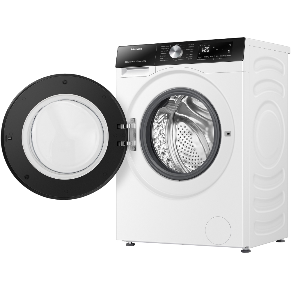 Hisense WF3S1243BW3 Washing Machine, 12kg, 1400 Spin, White, A Rated