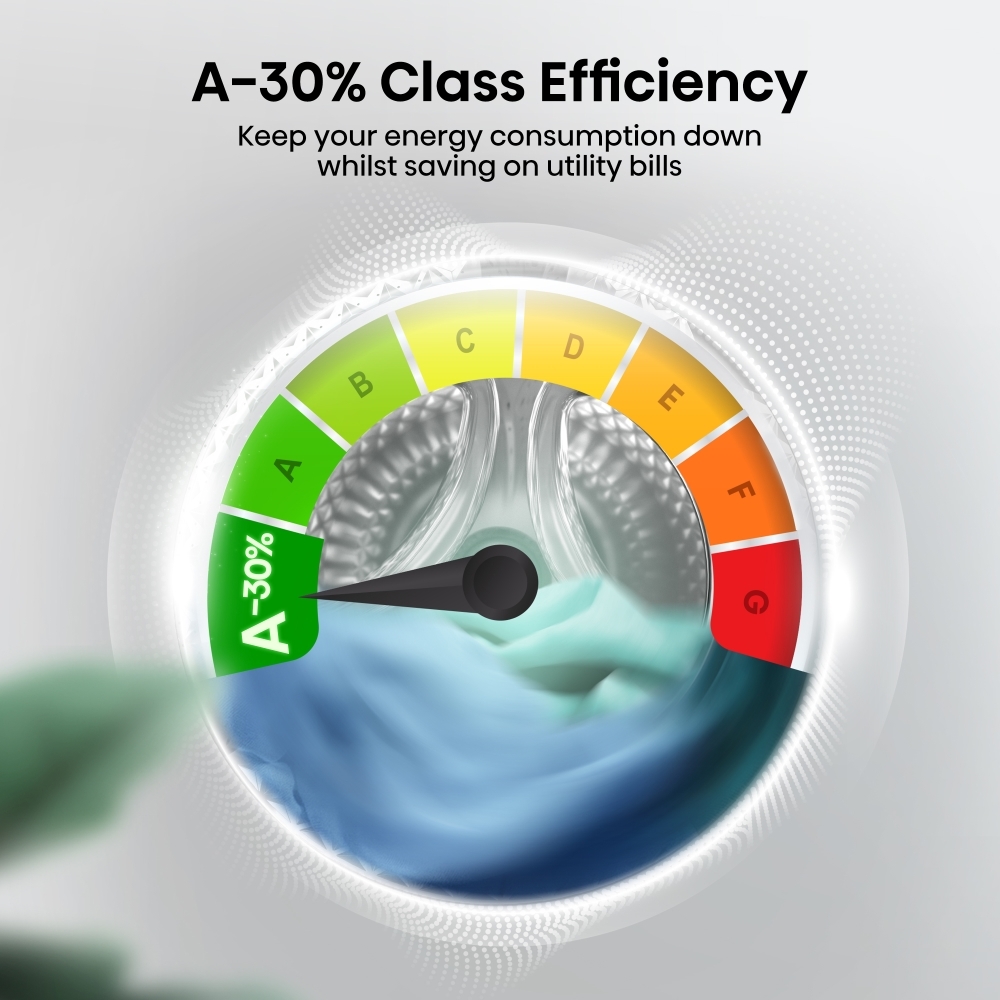 Hisense WF3S9043BB3 Washing Machine, 9kg, 1400 Spin, Black, A Rated