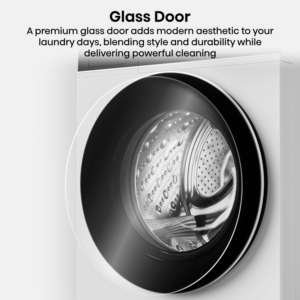 Hisense WF5I9043BWFS Washing Machine, 9kg, 1300 Spin, White, A Rated