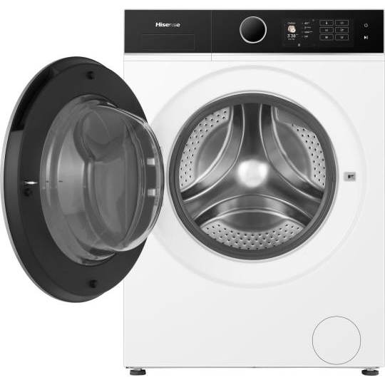 Hisense WF5I9043BWFS Washing Machine, 9kg, 1300 Spin, White, A Rated