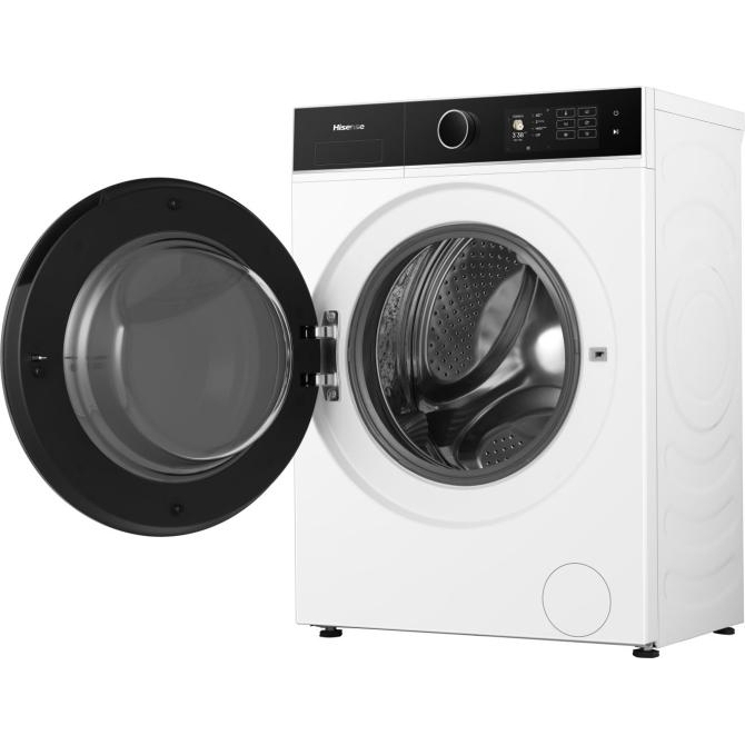 Hisense WF5I9043BWFS Washing Machine, 9kg, 1300 Spin, White, A Rated