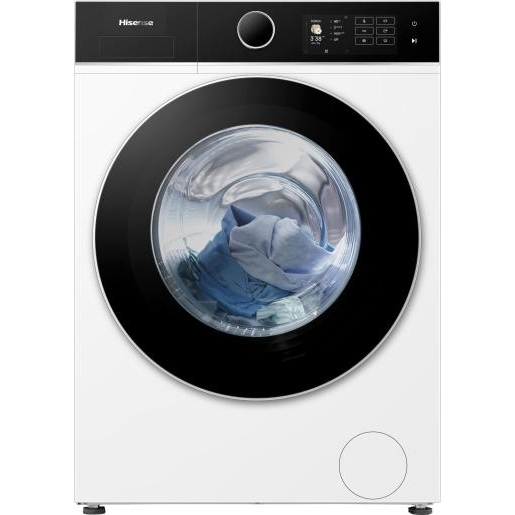 Hisense WF5I9043BWFS Washing Machine, 9kg, 1300 Spin, White, A Rated