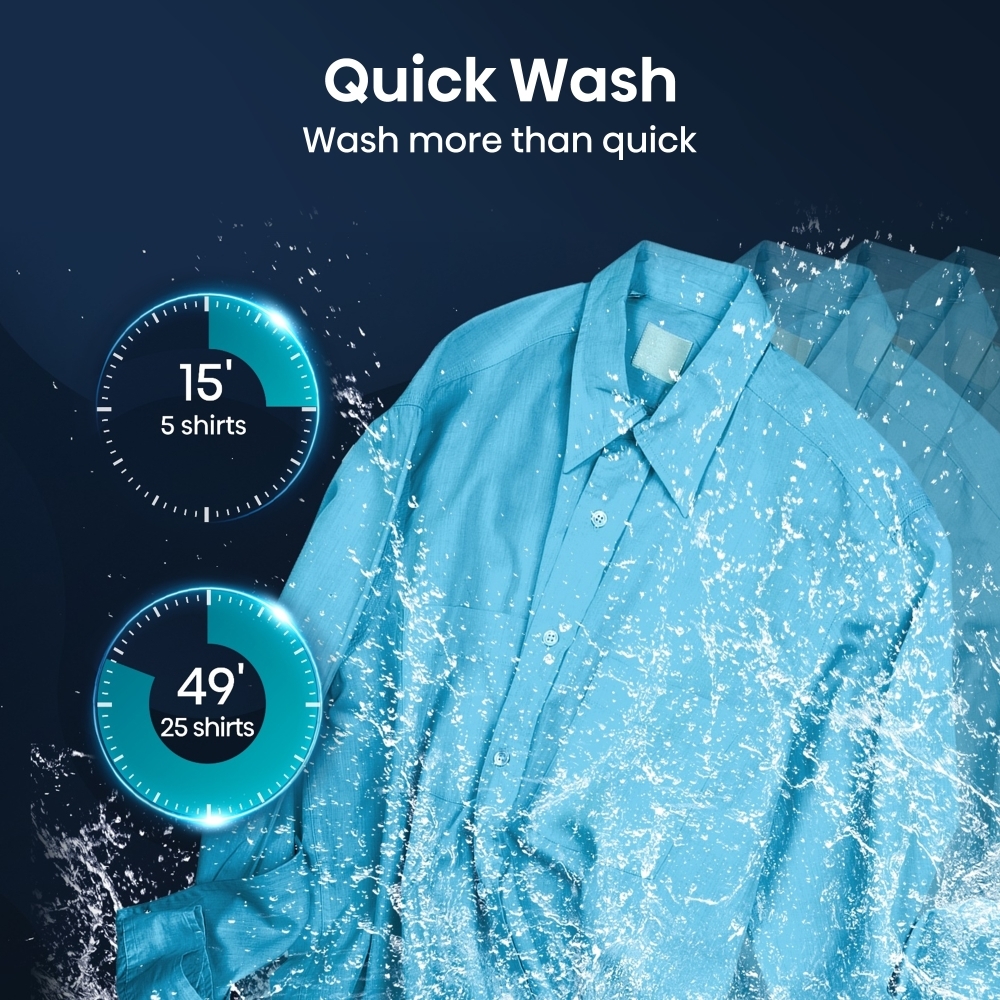 Hisense WF5S1045BW 5S Series Washing Machine, 10.5kg, 1400 Spin, White, A Rated