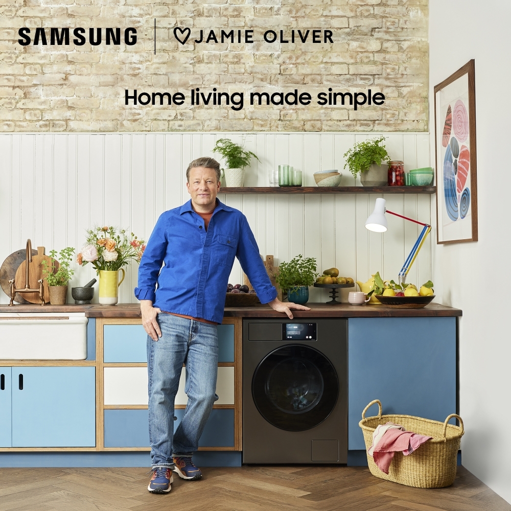 Samsung WF90F09C4SU1 Series 9 AI Home Washing Machine, 9kg, 1400 Spin, Grey, A Rated