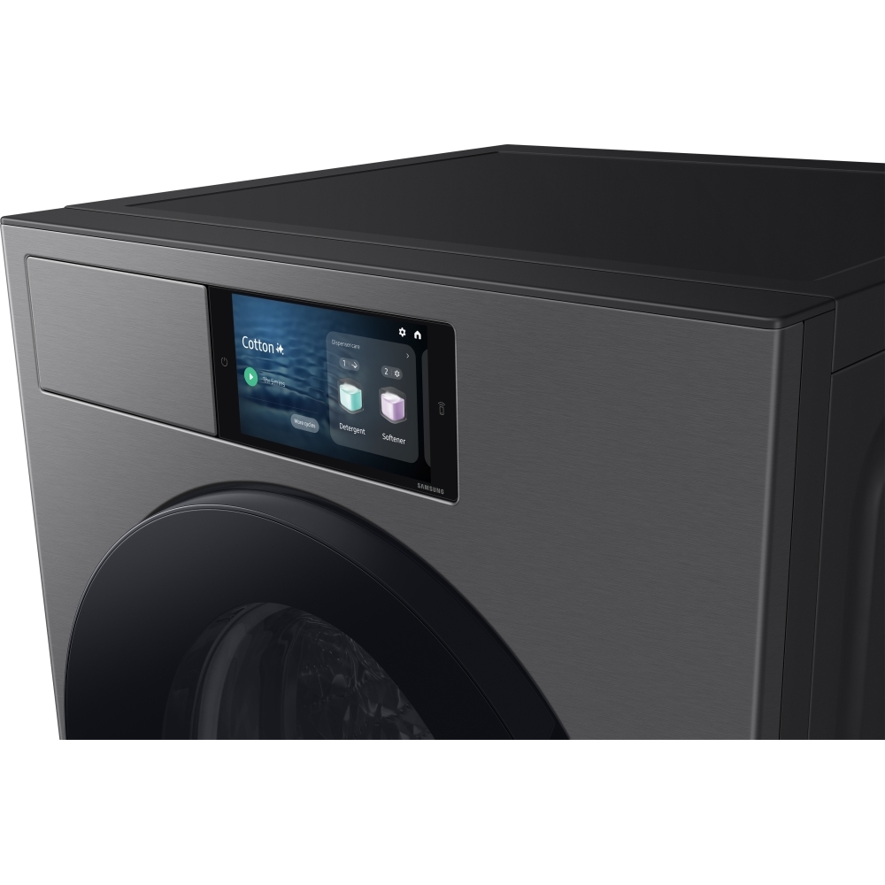 Samsung WF90F09C4SU1 Series 9 AI Home Washing Machine, 9kg, 1400 Spin, Grey, A Rated