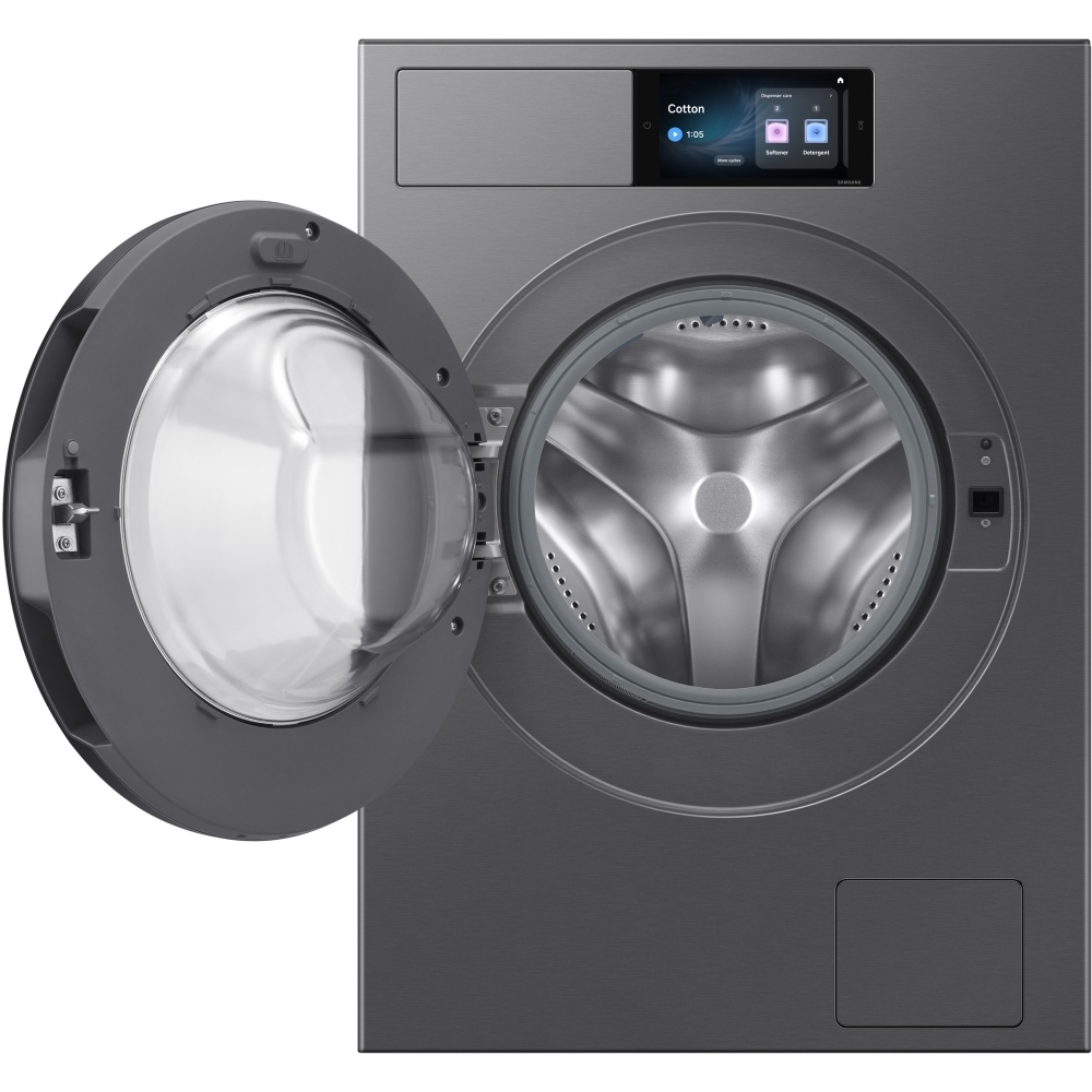 Samsung WF90H09C4ST1 Washing Machine, 9kg, 1400 Spin, Grey, A Rated