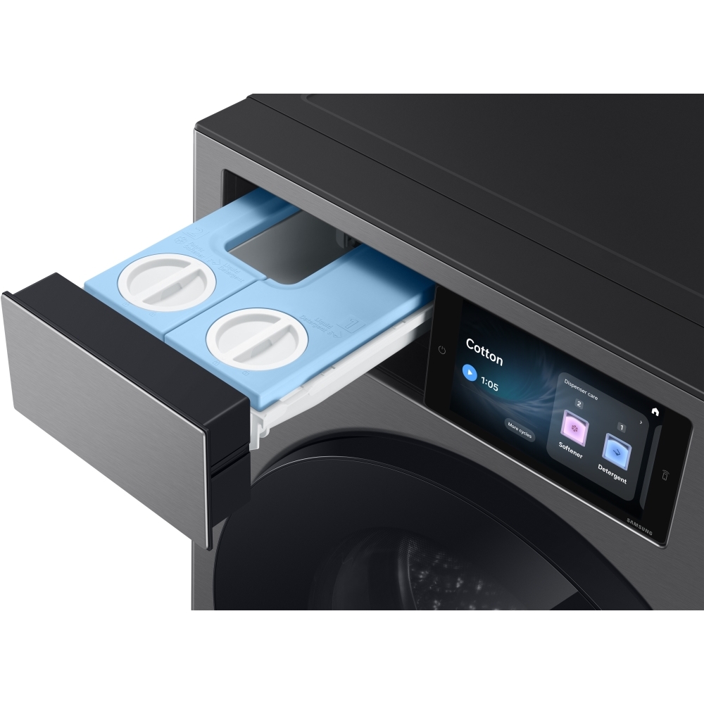 Samsung WF90H09C4ST1 Washing Machine, 9kg, 1400 Spin, Grey, A Rated