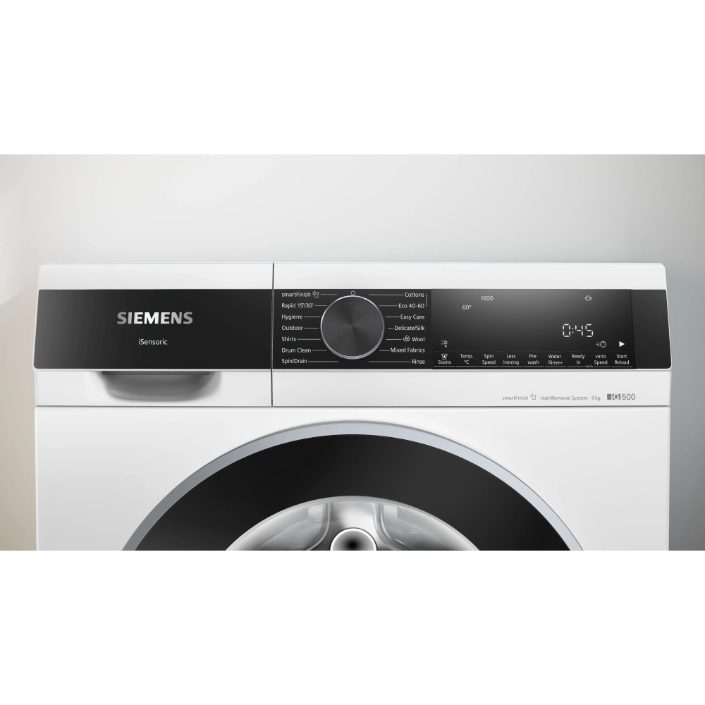 Siemens WG46G2Z4GB Washing Machine, 9kg, 1600 Spin, White, A Rated