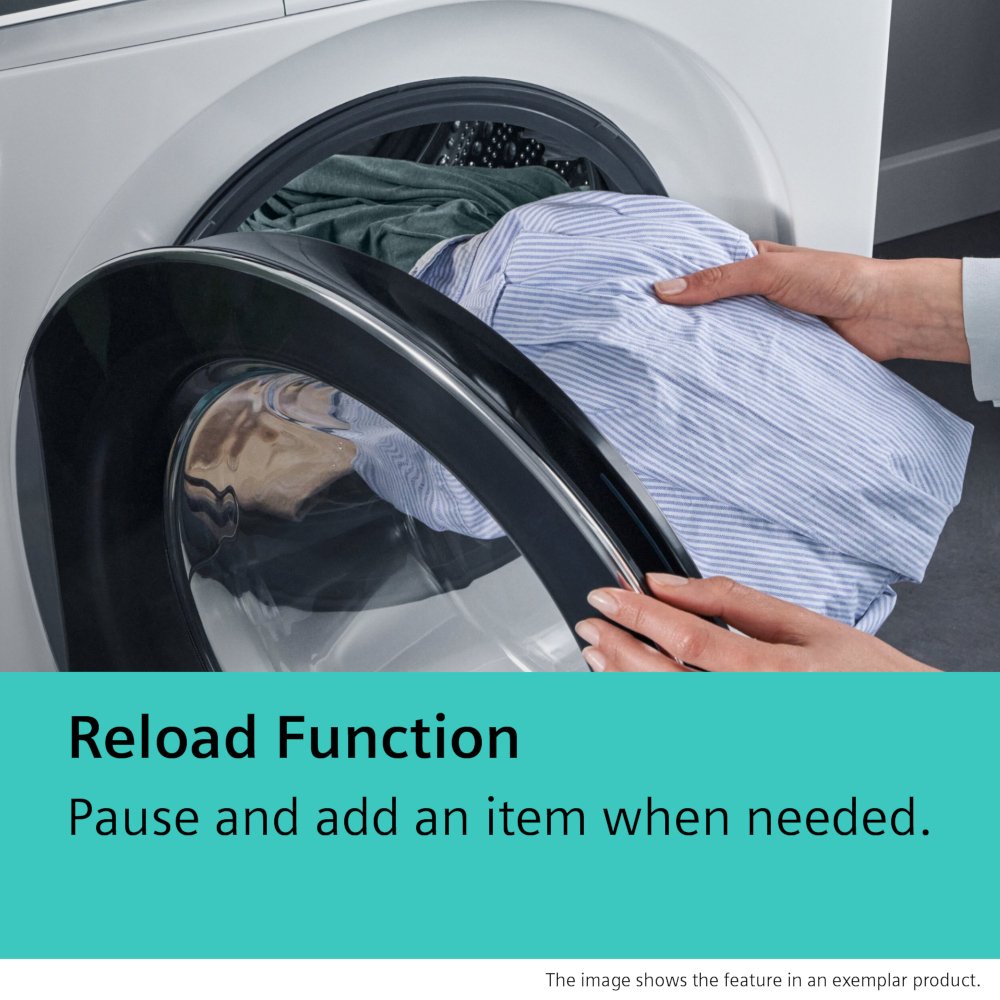 Siemens WG46H2A9GB iQ500 Washing Machine, 9kg, 1600 Spin, White, A Rated