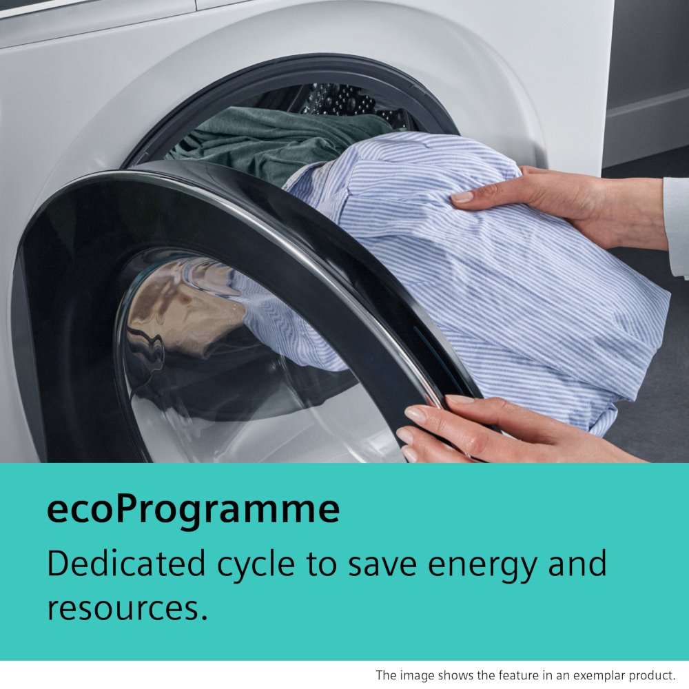 Siemens WG46H2AXGB iQ500 Washing Machine, 9kg, 1600 Spin, Silver, A Rated