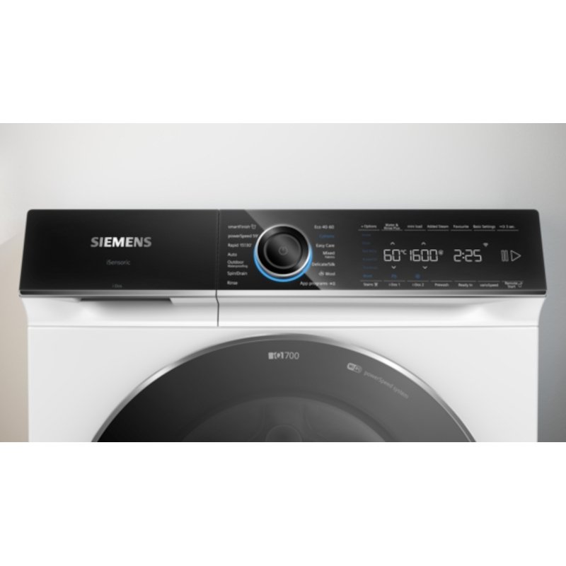 Siemens WG56B2A2GB iQ700 Washing Machine, 10kg, 1600 Spin, White, A Rated