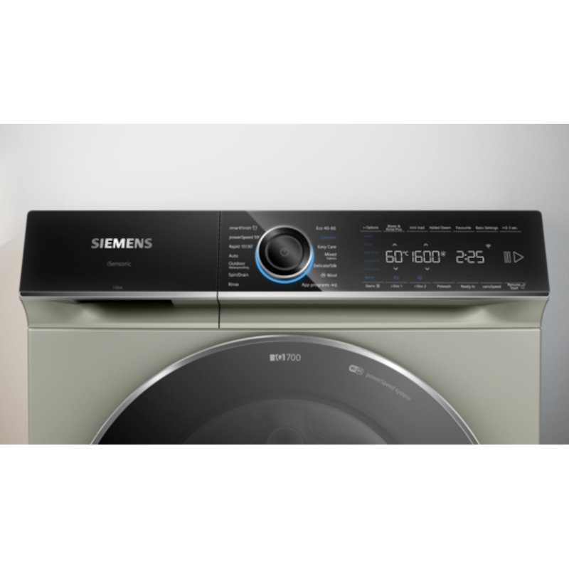 Siemens WG56B2A3GB iQ700 Washing Machine, 10kg, 1600 Spin, Silver, A Rated