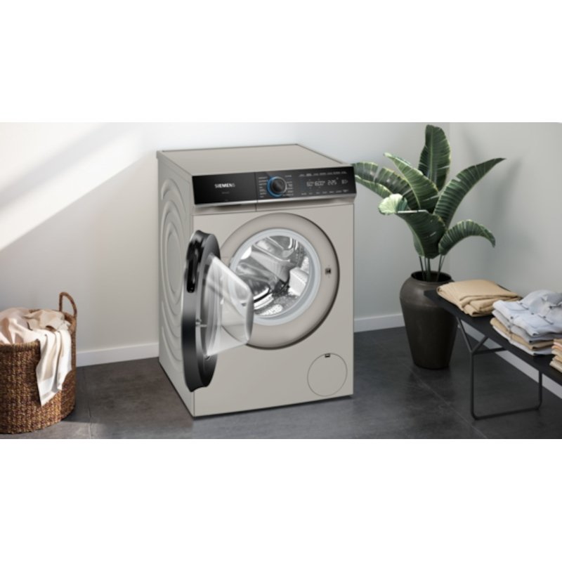 Siemens WG56B2A3GB iQ700 Washing Machine, 10kg, 1600 Spin, Silver, A Rated