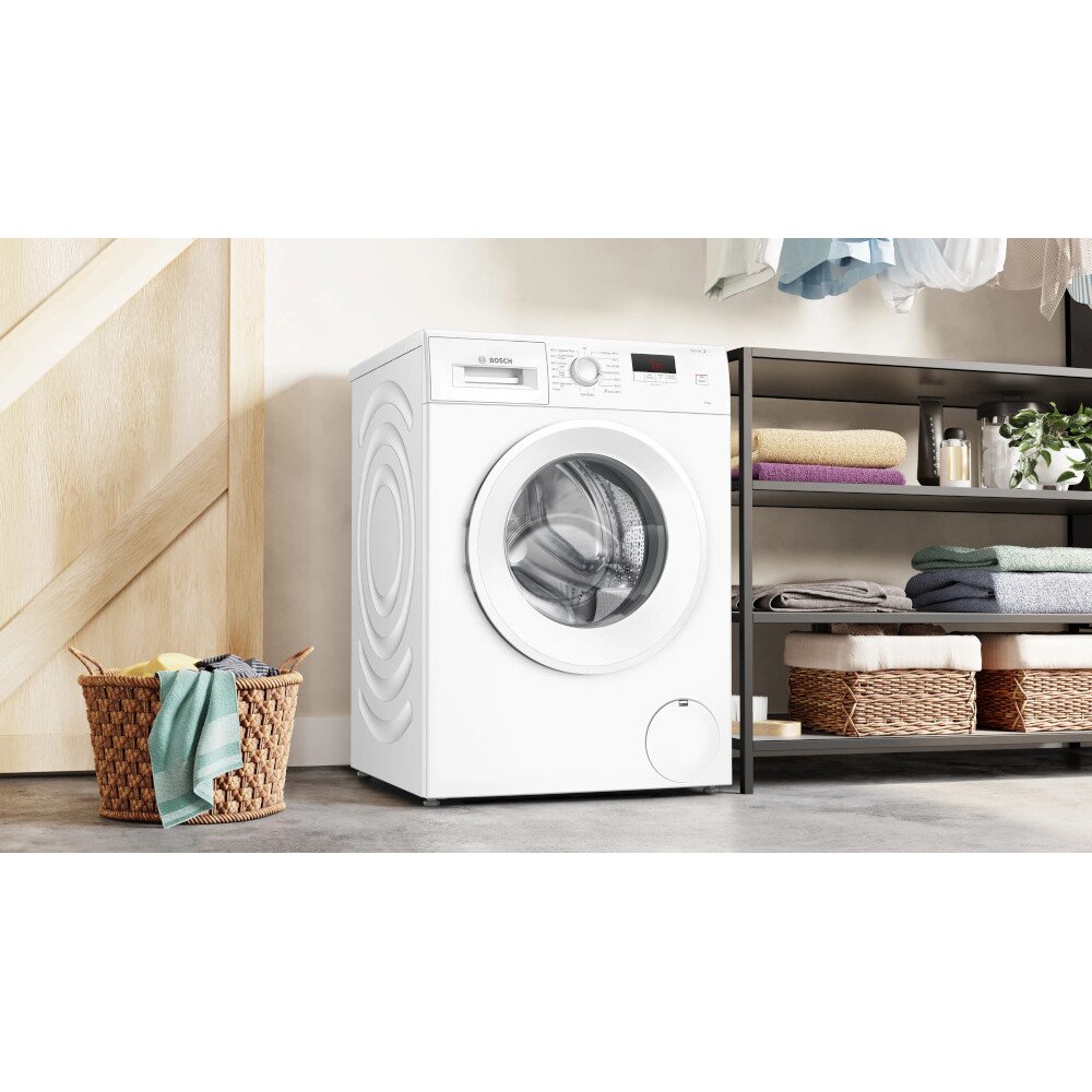 Bosch WGE03408GB Series 2 Washing Machine, 8kg, 1400 Spin, White, A Rated