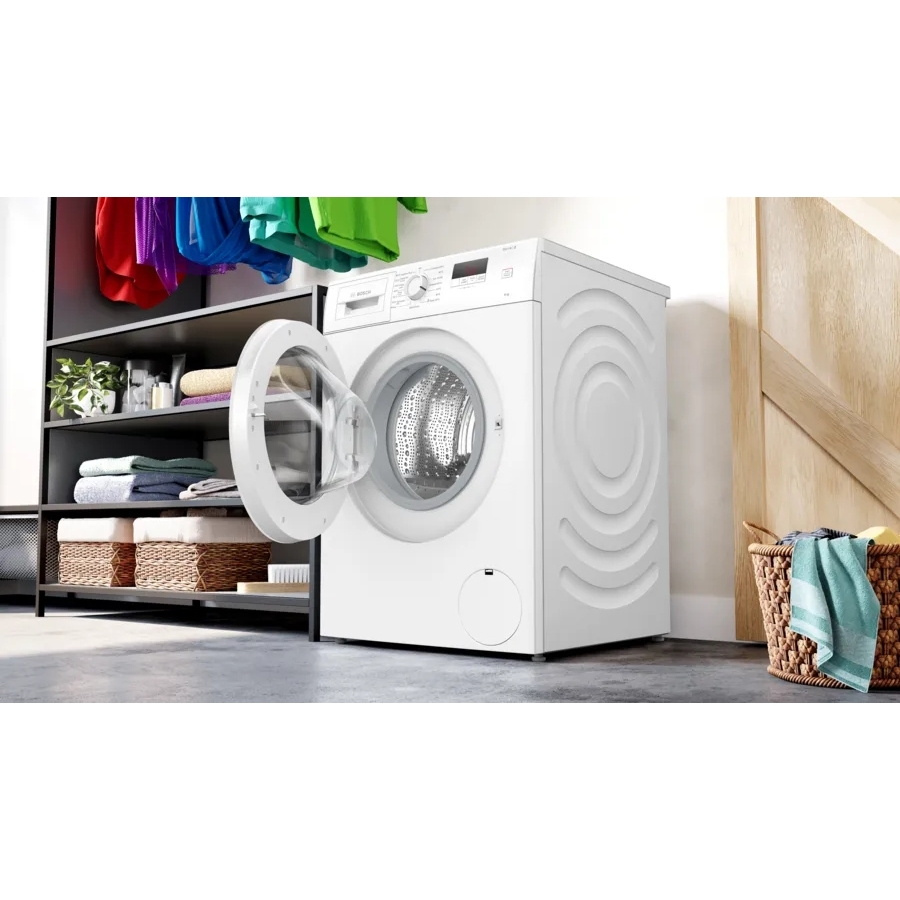 Bosch WGE03408GB Series 2 Washing Machine, 8kg, 1400 Spin, White, A Rated