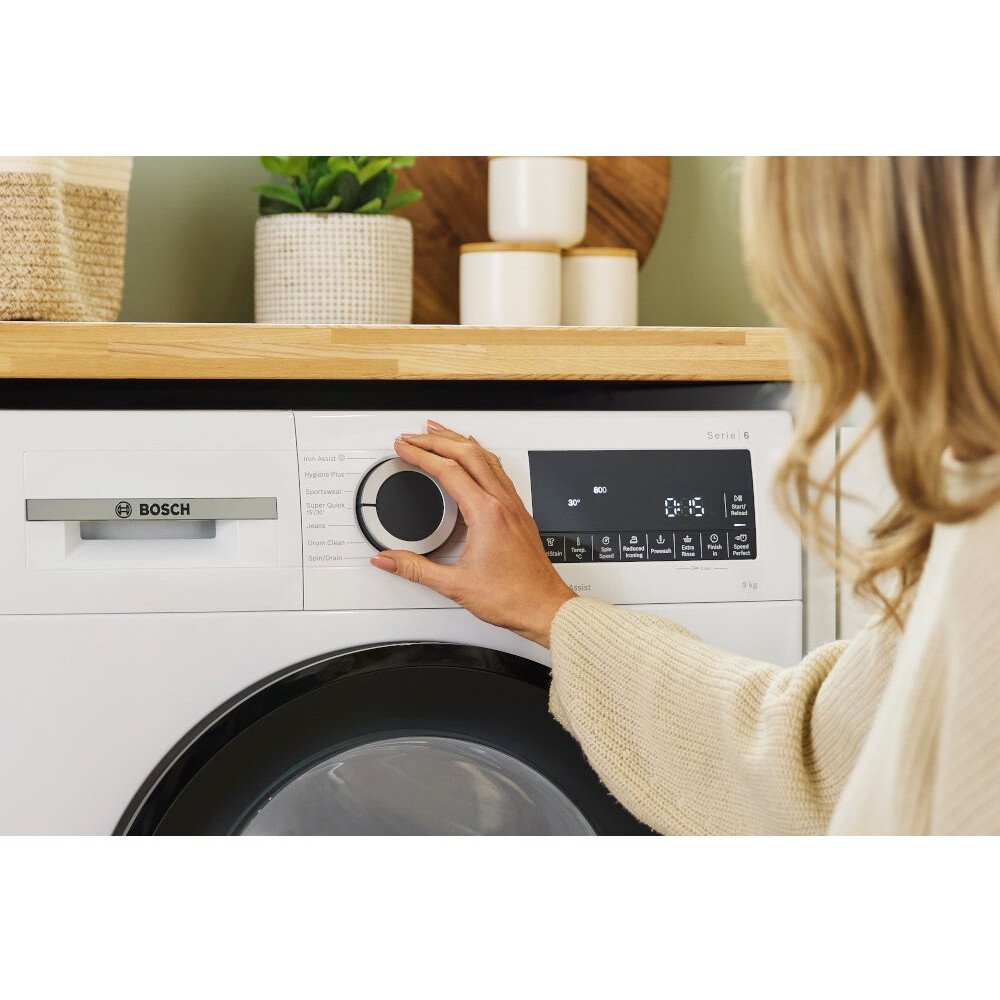 Bosch WGG24400GB Series 6 Washing Machine, 9kg, 1400 Spin, White, A Rated
