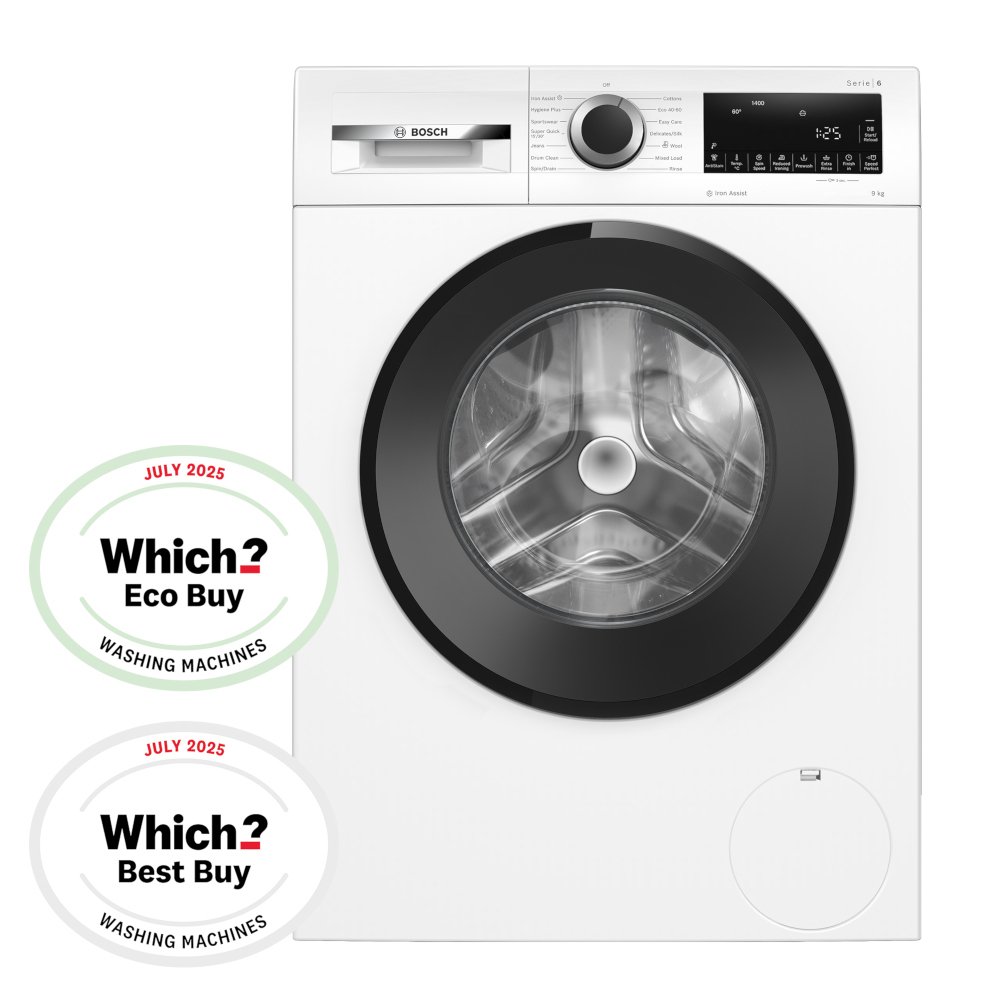 Bosch WGG24400GB Series 6 Washing Machine, 9kg, 1400 Spin, White, A Rated