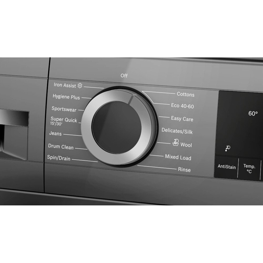 Bosch WGG244ZCGB Series 6 Washing Machine, 9kg, 1400 Spin, Grey, A Rated