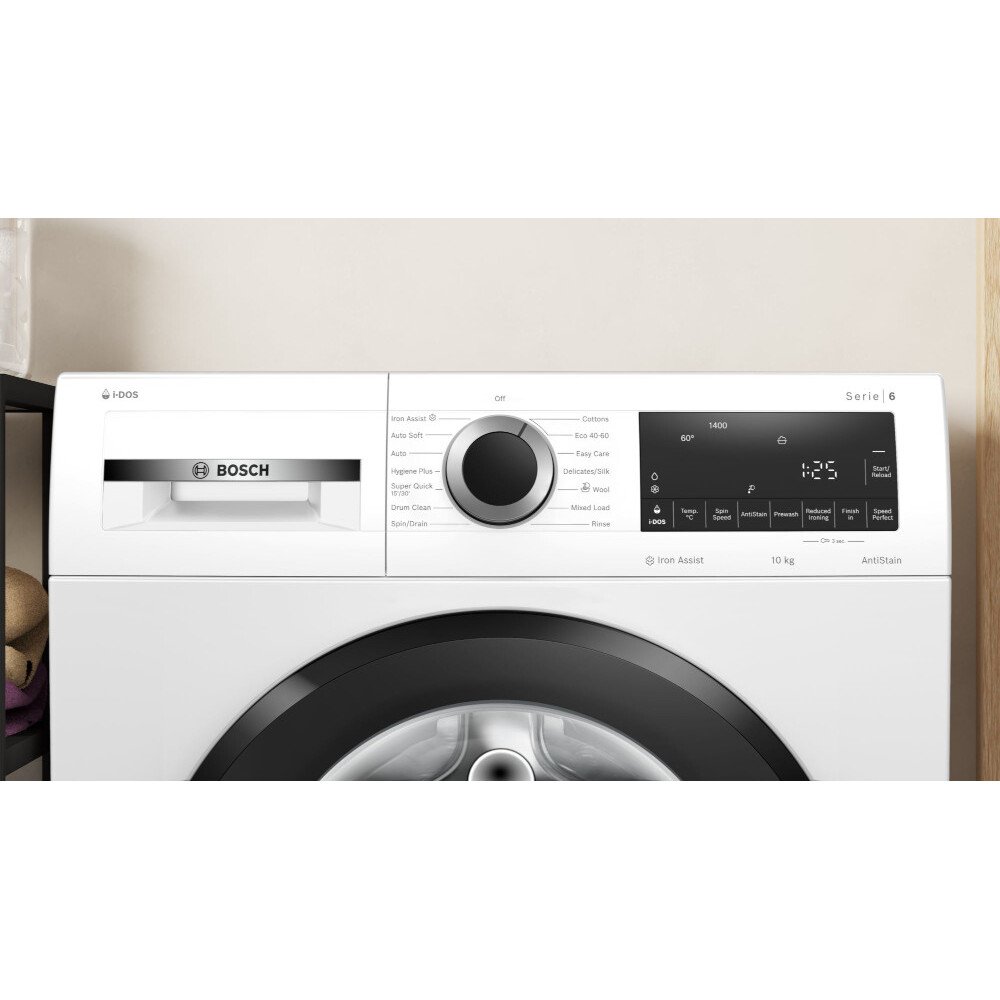 Bosch WGG254F1GB Series 6 Washing Machine, 10kg, 1400 Spin, White, A Rated