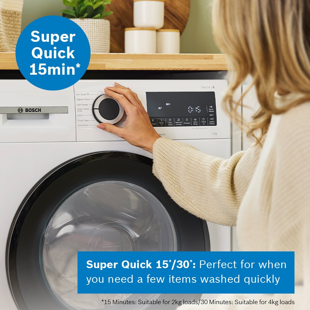 Bosch WGG254Z1GB Series 6 Washing Machine, 10kg, 1400 Spin, White, A Rated