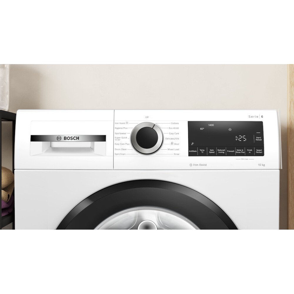 Bosch WGG254Z1GB Series 6 Washing Machine, 10kg, 1400 Spin, White, A Rated