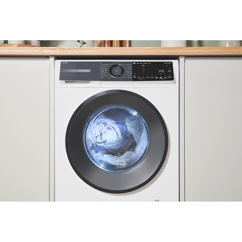 Bosch WGH254A0GB Series 6 Washing Machine, 10kg, 1400 Spin, White, A Rated
