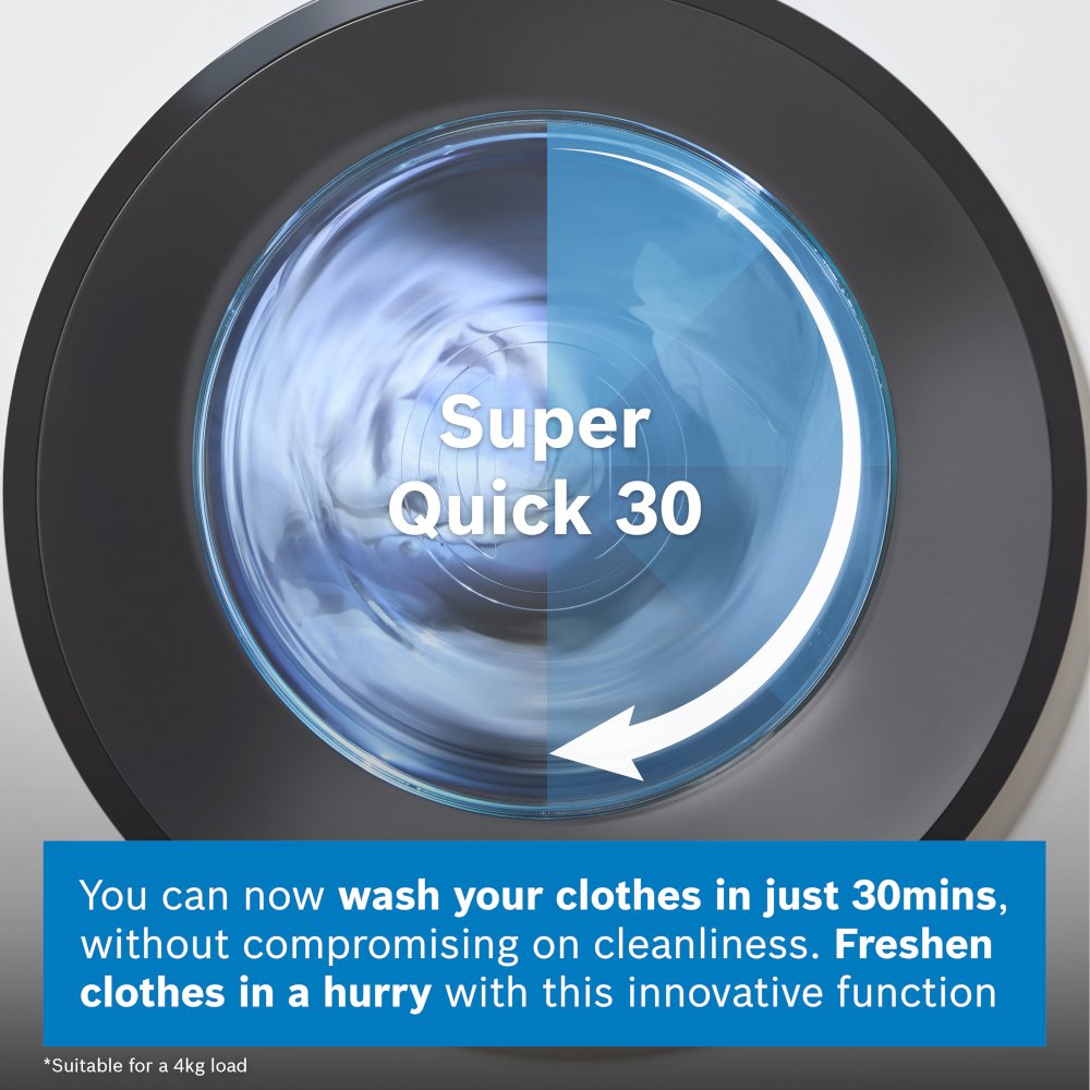 Bosch WGH254A0GB Series 6 Washing Machine, 10kg, 1400 Spin, White, A Rated