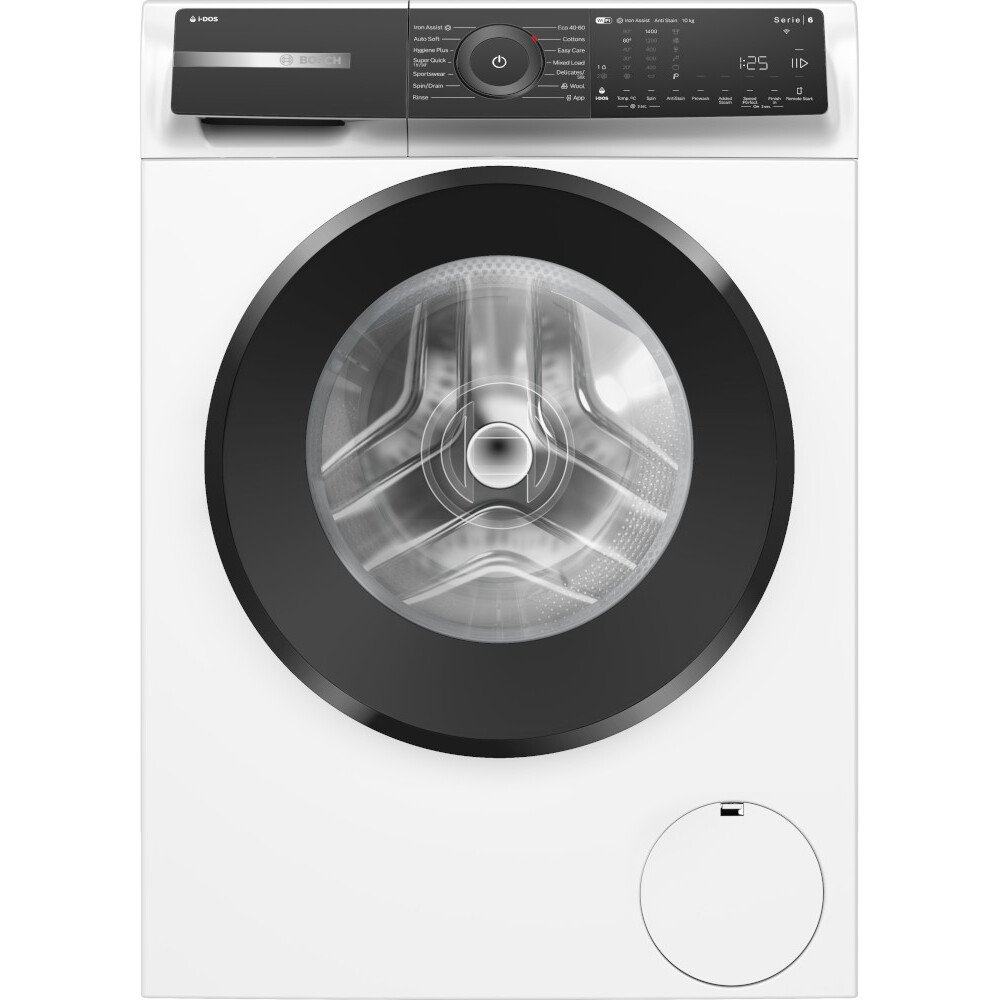 Bosch WGH254A0GB Series 6 Washing Machine, 10kg, 1400 Spin, White, A Rated