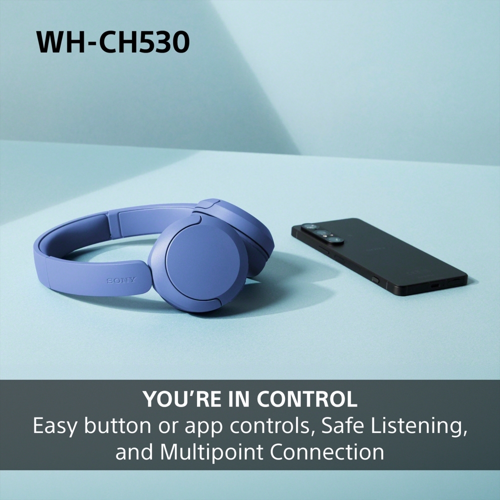 Sony WHCH530B.CE7 Headphones, Black