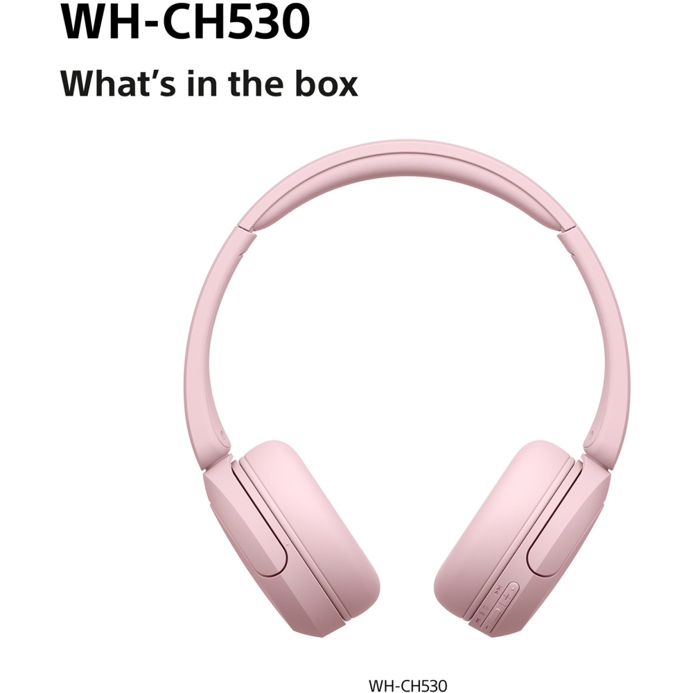 Sony WHCH530P.CE7 Headphones, Pink