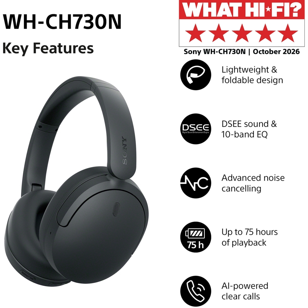 Sony WHCH730NL.CE7 Headphones, Blue