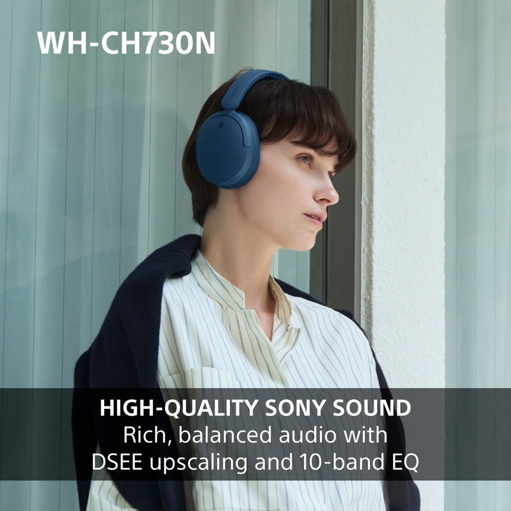 Sony WHCH730NL.CE7 Headphones, Blue