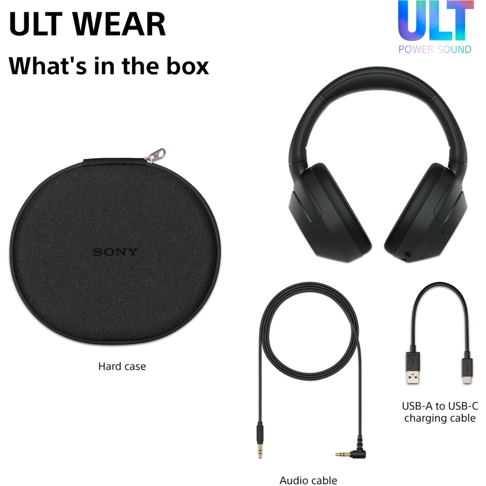 Sony WHULT900NB.CE7 Headphones, Black