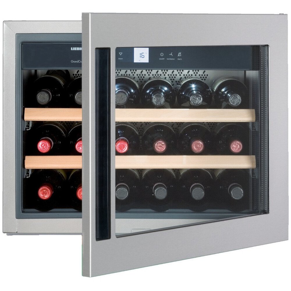 Liebherr WKEes553 Integrated Wine Cooler, Stainless Steel, G Rated