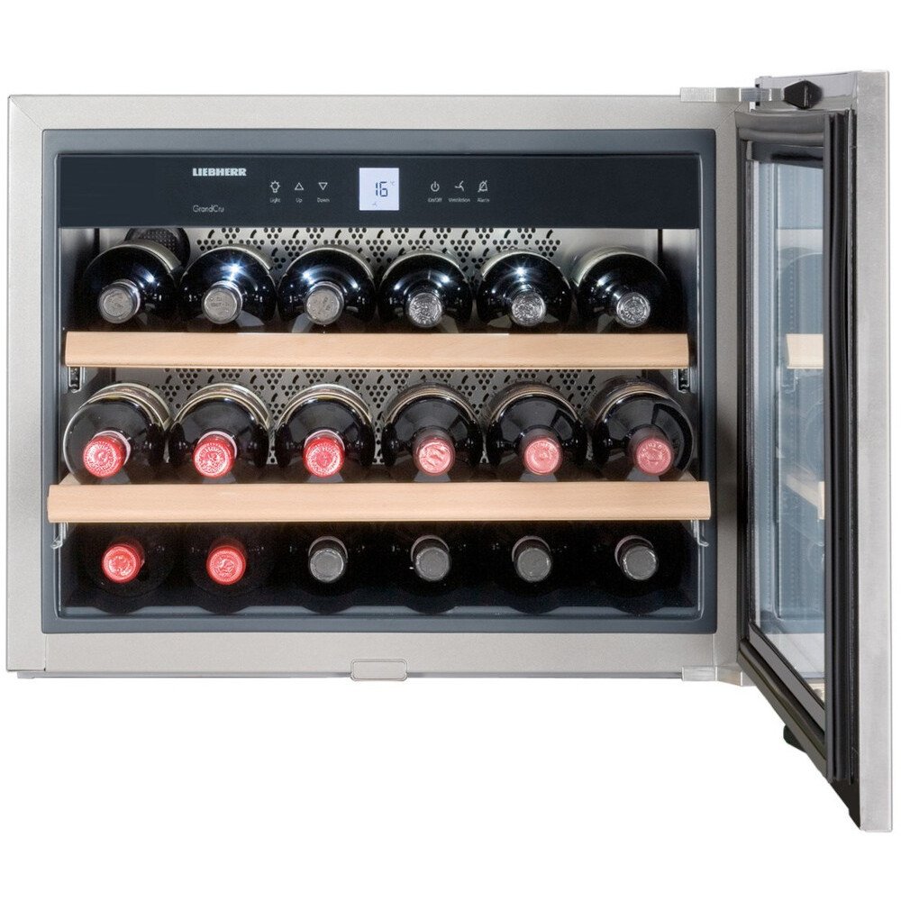 Liebherr WKEes553 Integrated Wine Cooler, Stainless Steel, G Rated