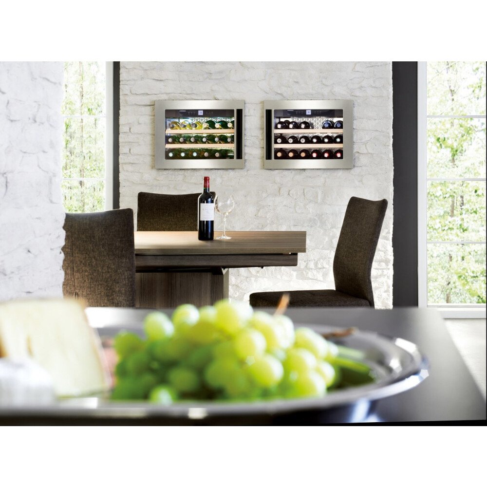 Liebherr WKEes553 Integrated Wine Cooler, Stainless Steel, G Rated