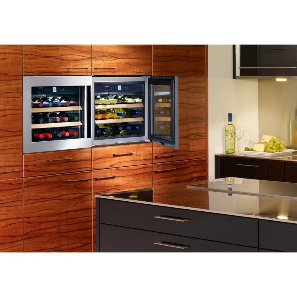 Liebherr WKEes553 Integrated Wine Cooler, Stainless Steel, G Rated